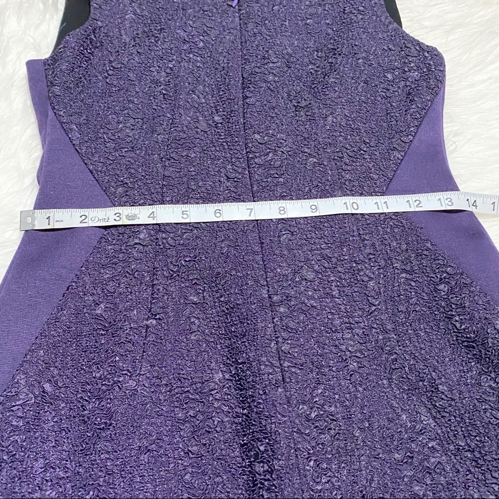 TAHARI Purple Zipper Dress - Picture 4 of 7